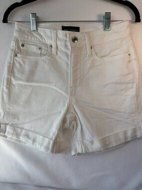 Free Assembly Cuffed White Jean Shorts – Size 0 (NWOT)
